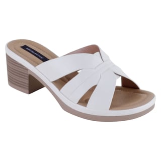 Foto 2 | Foto 2 | Sandalia Con Tacón Exterior Piel Vegana Color Blanco Para Mujer De Rbcollection