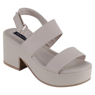 Foto 1 | Foto 1 | Sandalia Con Tacón Exterior Piel Vegana Color Beige Para Mujer De Rbcollection