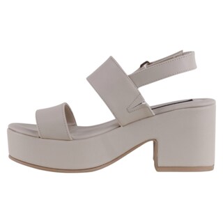Foto 3 | Foto 3 | Sandalia Con Tacón Exterior Piel Vegana Color Beige Para Mujer De Rbcollection
