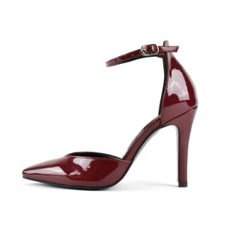 Foto 3 | Foto 3 | Zapatilla Tacón Puntal Casual 10cm De Mujer Walki Cristen Vino