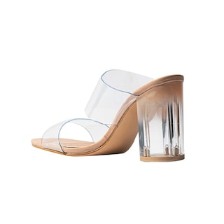 Foto 3 | Foto 3 | Tacón Transparente Cristal 8cm Para Mujer Walki Samantha Beige
