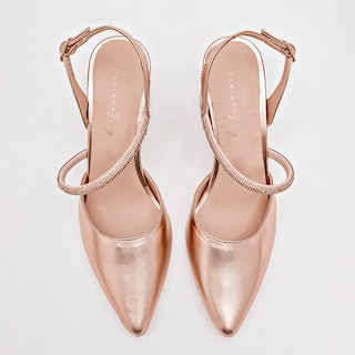 Foto 3 | Foto 3 | Dayana Foncy Zapatillas De Fiesta Para Mujer Dorado Rosa