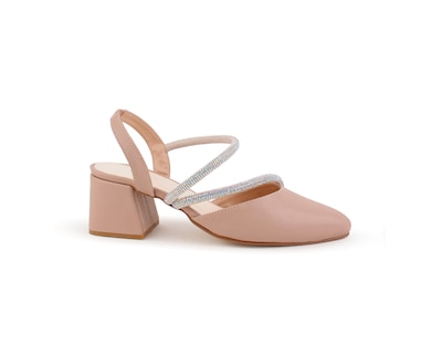 Foto 2 | Foto 2 | Zapatilla Color Nude Pedrería Material Sintético