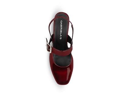 Foto 3 | Foto 3 | Zapatilla Color Vino Hebilla Material Charol