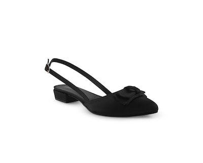 Foto 1 | Foto 1 | Zapatilla Color Negro Moño Material Shantung
