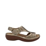 Sandalia De Confort En 100% Piel Diseño Laser Senties Eugenia