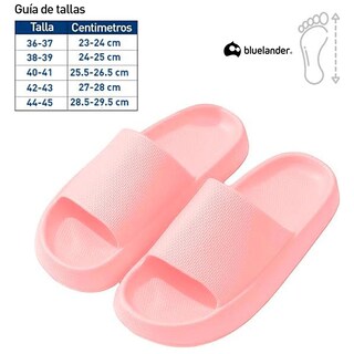 Foto 4 | Foto 4 | Sandalias Antideslizantes Bluelander Rosa Con Plataforma