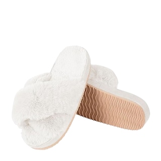 Foto 2 | Foto 2 | Pantuflas Antideslizantes Bluelander Blanco Cruzadas