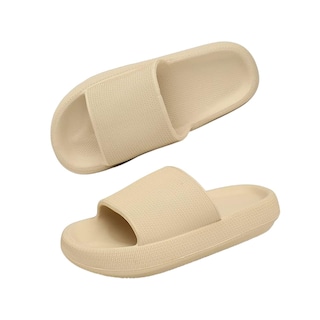 Foto 3 | Foto 3 | Sandalias Antideslizantes Bluelander Beige Con Plataforma