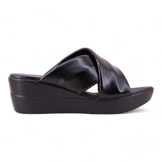 Foto 1 | Foto 1 | Sandalia Con Diseño Cruzado En Piel Negra -16