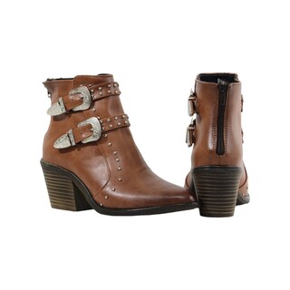 Foto 4 | Foto 4 | Botas Vaqueras Ana Jay 482 Tan para Mujer