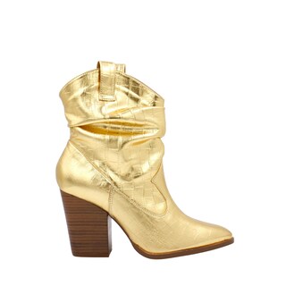 Foto 1 | Foto 1 | Botín Vaquero Metálico En Tendencia Senties Goldie