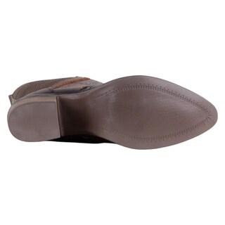 Foto 4 | Foto 4 | Botas Tipo Western Exterior Piel Vegana Color Café Para Mujer De Rbcollection