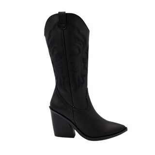 Foto 1 | Foto 1 | Botas Vaqueras Básicas Debajo De La Rodilla En Tendencia Dolly