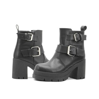 Foto 3 | Foto 3 | Botín Wildcat Para Mujer Ajuste Hebilla Antiderrapante Negro Negro