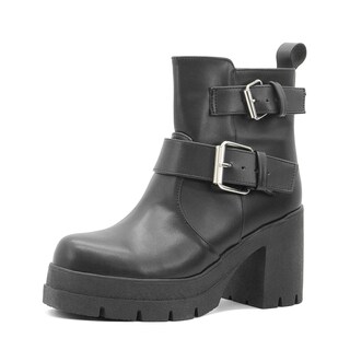 Foto 4 | Foto 4 | Botín Wildcat Para Mujer Ajuste Hebilla Antiderrapante Negro Negro