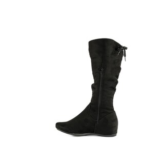 Foto 3 | Foto 3 | Bota Media Alta Flat Clásica Casual De Mujer Walki Lidia Negro