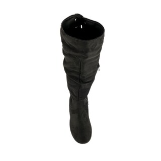Foto 4 | Foto 4 | Bota Media Alta Flat Clásica Casual De Mujer Walki Lidia Negro