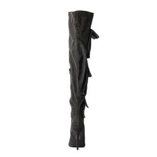 Foto 3 | Foto 3 | Bota Alta Moda Puntal Mezclilla 11cm De Mujer Walki Lorenza Negro