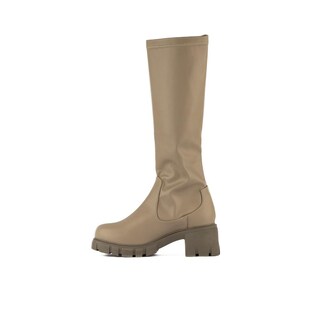 Foto 3 | Foto 3 | Bota Alta Combat Militar Elástica 5cm Para Mujer Walki Mara Cafe