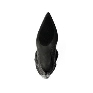 Foto 5 | Foto 5 | Bota Alta Puntal Mezclilla Moda 8cm Para Mujer Walki Raquel Negro