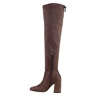 Foto 3 | Foto 3 | Botas Altas Exterior Gamuza Color Café Para Mujer De Rbcollection
