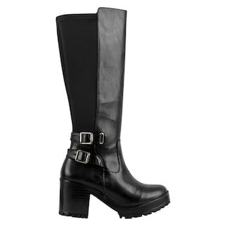 Foto 2 | Foto 2 | Botas Altas Exterior Piel Vegana Color Negro Para Mujer De Rbcollection