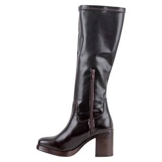 Foto 3 | Foto 3 | Botas Altas Exterior Piel Vegana Color Café Para Mujer De Rbcollection