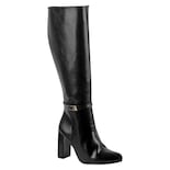 Botas Altas Exterior Piel Vegana Color Negro Para Mujer De Rbcollection