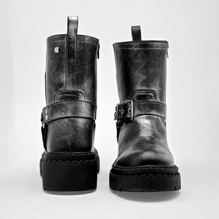 Foto 3 | Foto 3 | Moramora Bota Para Mujer Negro Plata