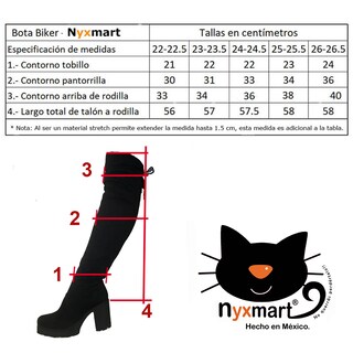 Foto 5 | Foto 5 | Bota Larga Mujer Plataforma 9cm Tacón Andrómeda. Nyxmart
