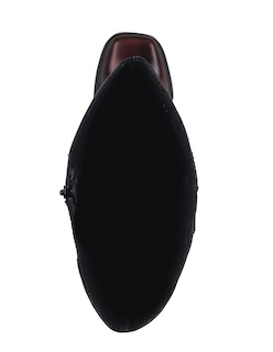 Foto 5 | Foto 5 | Bota Alta Cuadrada Camaleón Vino Con Plataforma Para Mujer