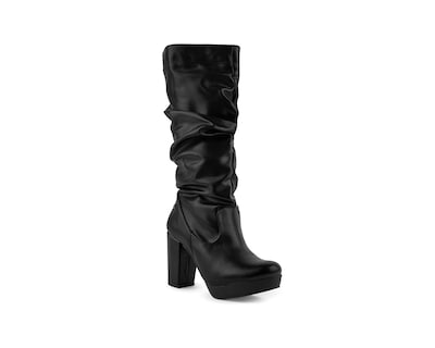 Foto 1 | Foto 1 | Bota Color Negro Plisado Material Sintetico