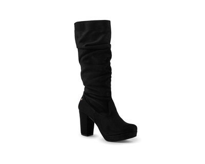 Foto 1 | Foto 1 | Bota Color Negro Plisado Material Sintetico