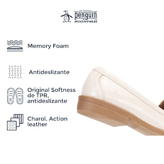 Foto 5 | Foto 5 | Mocasín Original Penguin Style Malva Hueso Para Mujer