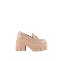 Mocasines Loafer Moda Plataforma 11cm De Mujer Walki Gianna Rosa