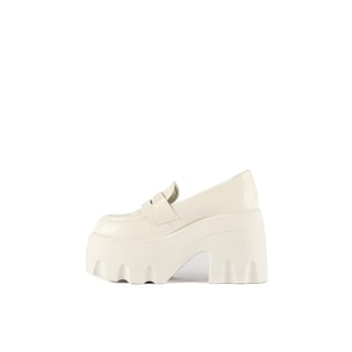Foto 3 | Foto 3 | Mocasines Loafer Moda Plataforma 11cm De Mujer Walki Gianna Blanco