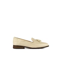 Mocasines Loafer Plataforma 2cm Para Mujer Walki Michelle Beige