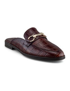 Foto 1 | Foto 1 | Zapato Tipo Mule Café Para Mujer Con Adorno Metálico