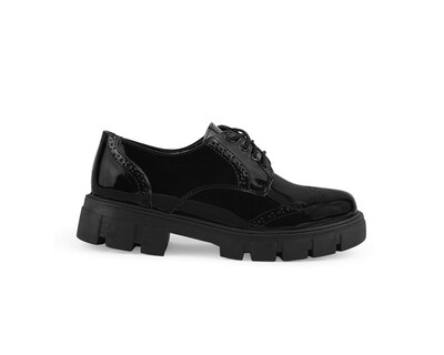 Foto 2 | Foto 2 | Mocasin Color Negro Agujeta Material Charol