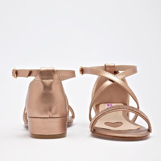 Foto 4 | Foto 4 | D'monas Zapatillas De Fiesta Para Mujer Dorado Rosa