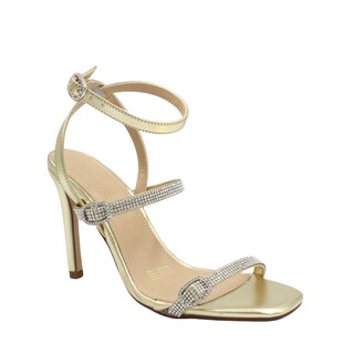 Foto 2 | Foto 2 | Sandalia De Tacón De Fiesta Con Tiras De Pedrería Y Punta Cuadrada Samantha