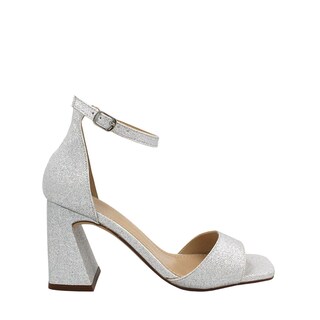 Foto 1 | Foto 1 | Sandalia De Tacón Ancho De Fiesta Brillosa Con Punta Cuadrada Raquel