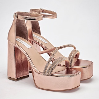Foto 2 | Foto 2 | Moramora Zapatillas De Fiesta Para Mujer Dorado Rosa