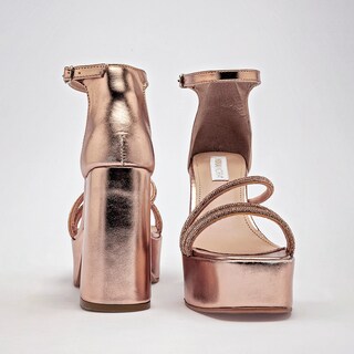 Foto 3 | Foto 3 | Moramora Zapatillas De Fiesta Para Mujer Dorado Rosa