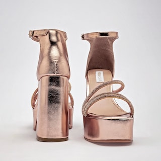 Foto 3 | Foto 3 | Moramora Zapatillas De Fiesta Para Mujer Dorado Rosa
