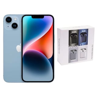 Foto 1 | Foto 1 | IPhone 14 128gb Azul E-sim Reacondicionado + Audífonos Genéricos
