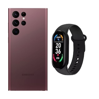 Foto 1 | Foto 1 | Samsung S22 Ultra 256gb Borgoña Reacondicionado + Brasalete Genérico
