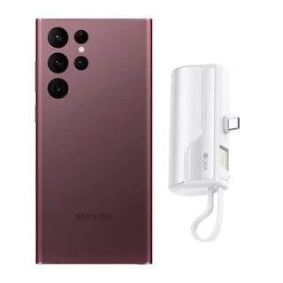 Foto 1 | Foto 1 | Galaxy S22 Ultra 512gb Borgoña Reacondicionado + Mini Batería Portátil
