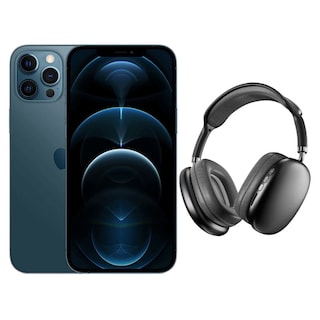 Foto 1 | Foto 1 | iPhone 12 Pro Max 256gb Azul Reacondicionado Grado A+Audífonos Inalámbricos